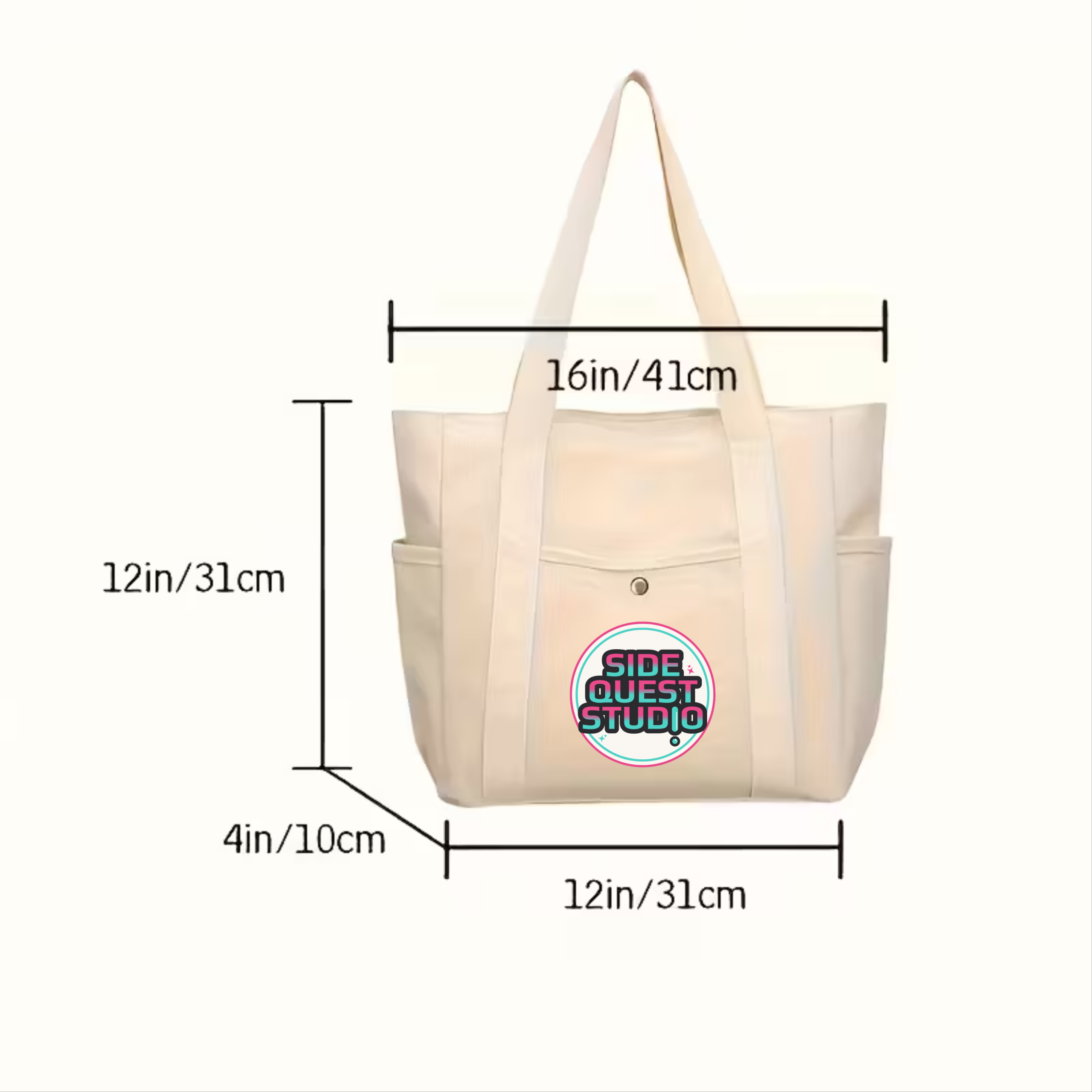 Grote canvas tas - Afbeelding 3